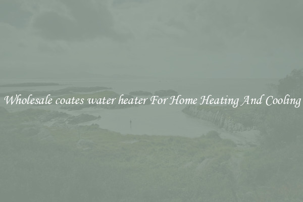 Wholesale coates water heater For Home Heating And Cooling