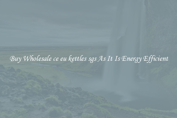 Buy Wholesale ce eu kettles sgs As It Is Energy Efficient