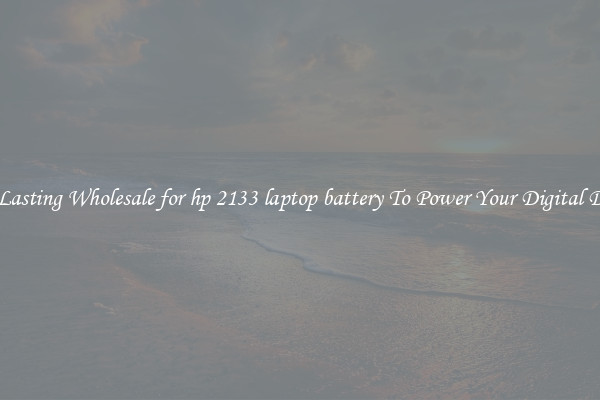 Long Lasting Wholesale for hp 2133 laptop battery To Power Your Digital Devices