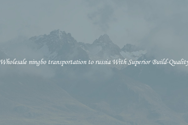 Wholesale ningbo transportation to russia With Superior Build-Quality