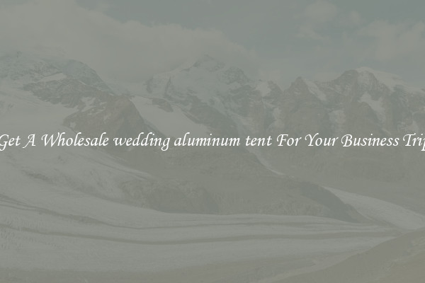 Get A Wholesale wedding aluminum tent For Your Business Trip