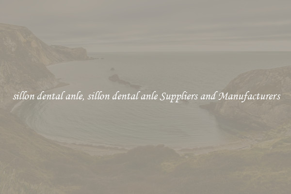 sillon dental anle, sillon dental anle Suppliers and Manufacturers