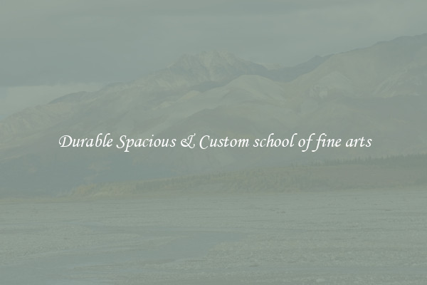 Durable Spacious & Custom school of fine arts