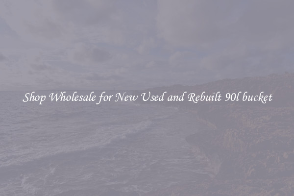 Shop Wholesale for New Used and Rebuilt 90l bucket