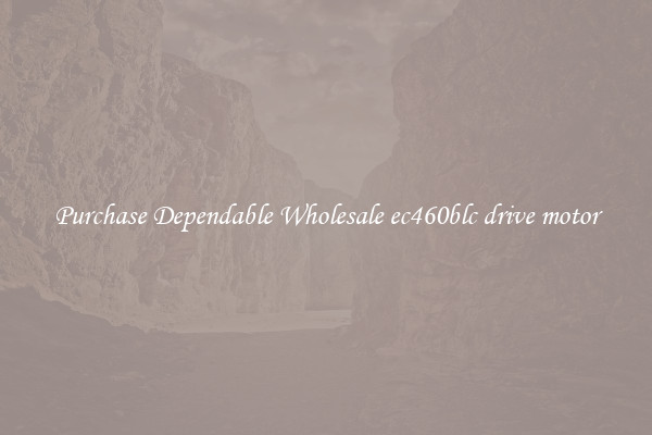 Purchase Dependable Wholesale ec460blc drive motor