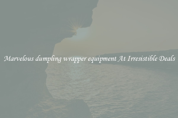 Marvelous dumpling wrapper equipment At Irresistible Deals