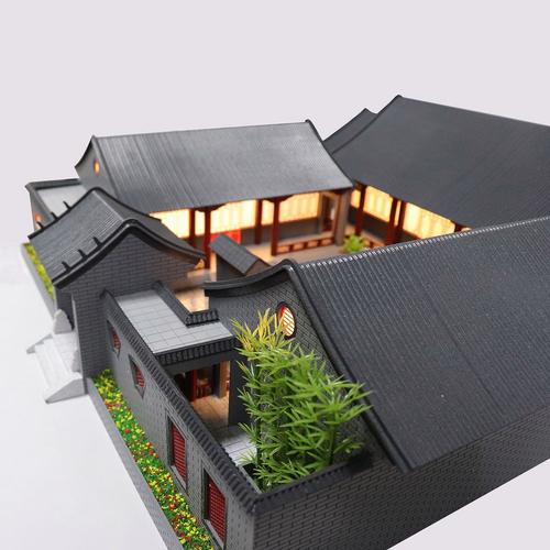 中式合院古建筑沙盤模型設計制作工廠